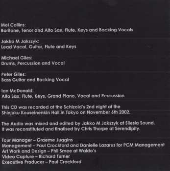 CD 21st Century Schizoid Band: Live In Japan