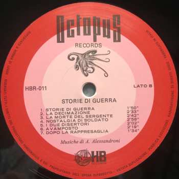 LP Alessandro Alessandroni: Storie Di Guerra LTD