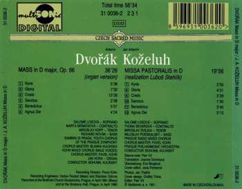 CD Antonín Dvořák: Mass In D Major / Missa Patoralis