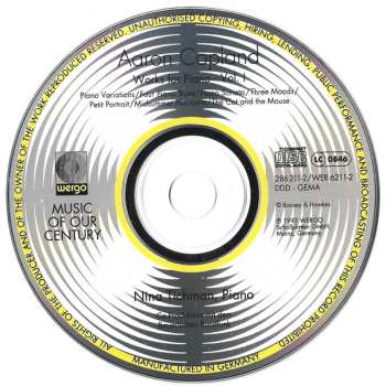 CD Aaron Copland: Works For Piano · Vol. I