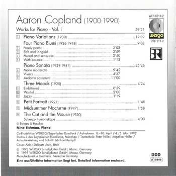 CD Aaron Copland: Works For Piano · Vol. I