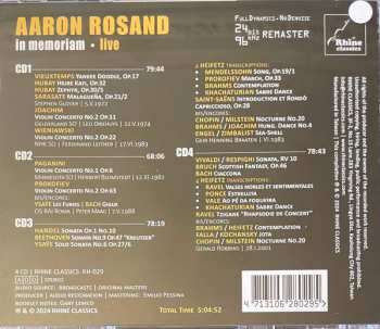 4CD/Zestaw pudełkowy Aaron Rosand: In Memoriam