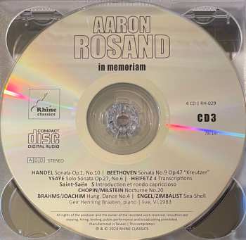 4CD/Zestaw pudełkowy Aaron Rosand: In Memoriam