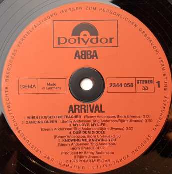 LP ABBA: Arrival