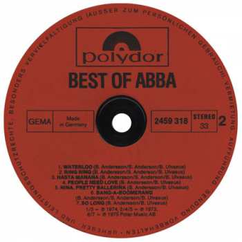 LP ABBA: The Best Of ABBA