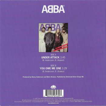 SP ABBA: Under Attack / You Owe Me One PIC | LTD