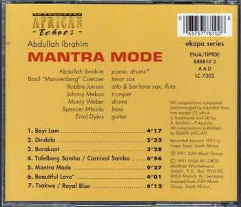 CD Abdullah Ibrahim: Mantra Mode