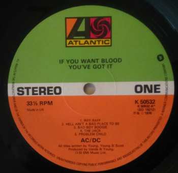 LP AC/DC: If You Want Blood You've Got It