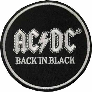 Merch AC/DC: Naszywka Back In Black Circle