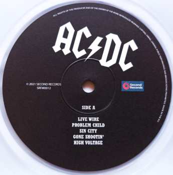 LP AC/DC: Live At Paradise Theater, Boston MA. (1978 August 21) CLR