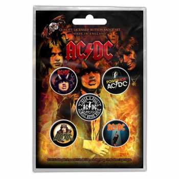Merch AC/DC: Zestaw Odznak Highway To Hell 