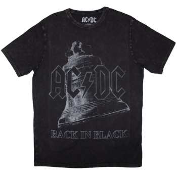Merch AC/DC: Stone Wash Koszulka Back In Black Bell