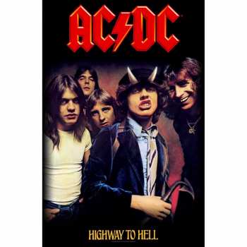 Merch AC/DC: Plakat tekstylny Highway To Hell