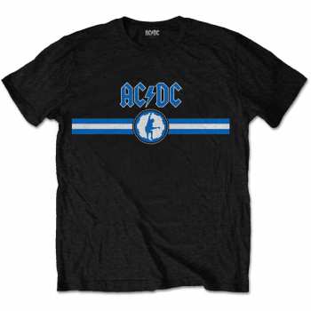 Merch AC/DC: Koszulka Blue Logo Ac/dc & Stripe 