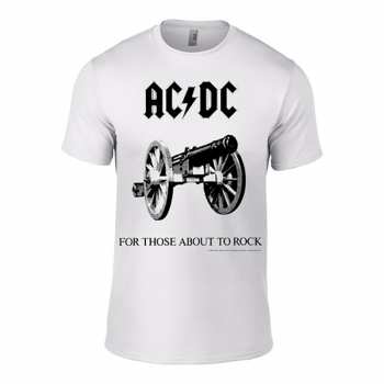 Merch AC/DC: Koszulka For Those About To Rock (white)