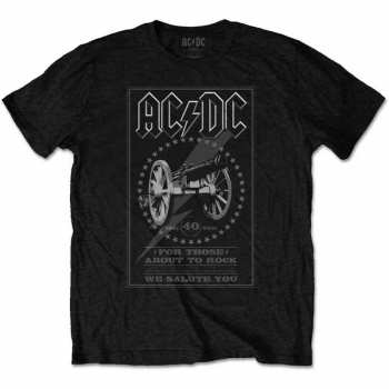 Merch AC/DC: Koszulka Ftatr 40th Monochrome 