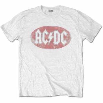 Merch AC/DC: Koszulka Oval Logo Ac/dc Vintage 