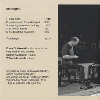 CD Achim Kaufmann / Frank Gratkowski / Wilbert De Joode: Oblengths