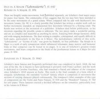 CD Aebersold And Neiweem Piano Duo: Schubert: Four-Hand Piano Works, Vol. 1