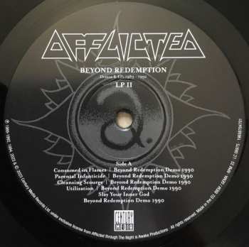 3LP Afflicted: Beyond Redemption (Demos & EPs 1989 - 1992)