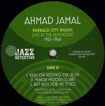 2LP Ahmad Jamal: Emerald City Nights - Live At The Penthouse 1963-1964 DLX | LTD | NUM