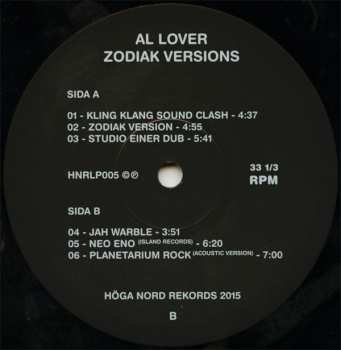 2LP Al Lover: Zodiak Versions LTD