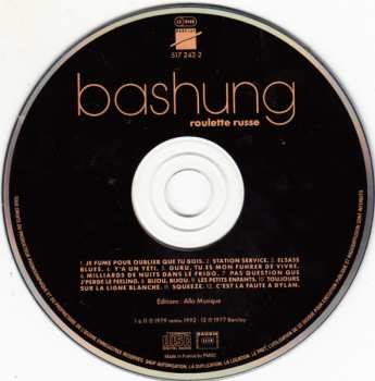 CD Alain Bashung: Roulette Russe