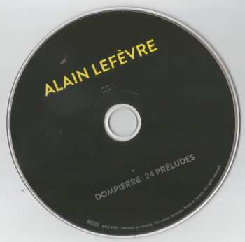 CD Alain Lefèvre: Dompierre - 24 Préludes