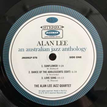 CD Alan Lee: Australian Jazz Quartet / Quintet