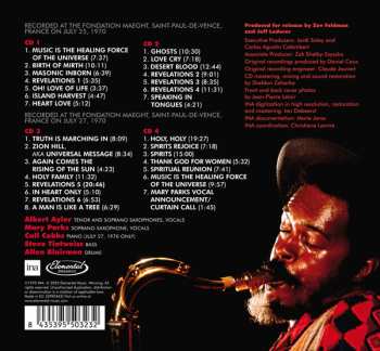 4CD/Zestaw pudełkowy Albert Ayler: Revelations - The Complete ORTF 1970 Fondation Maeght Recordings DLX | LTD