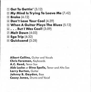 CD Albert Collins And The Icebreakers: Don't Lose Your Cool