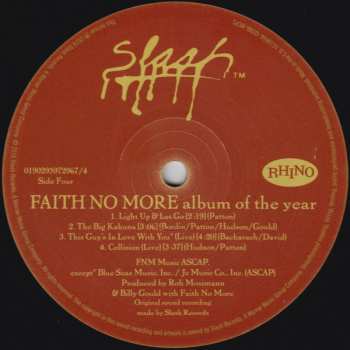 2LP Faith No More: Album of the Year