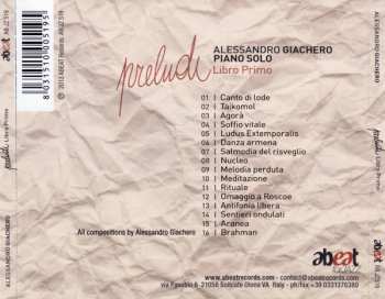 CD Alessandro Giachero: Preludi, Libro Primo