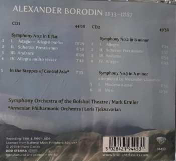 2CD Alexander Borodin: Symphonies Nos. 1-3/In The Steppes Of Central Asia