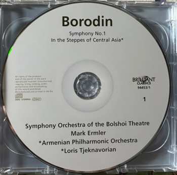2CD Alexander Borodin: Symphonies Nos. 1-3/In The Steppes Of Central Asia