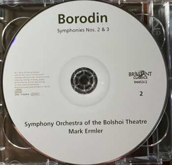 2CD Alexander Borodin: Symphonies Nos. 1-3/In The Steppes Of Central Asia