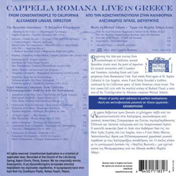 CD Cappella Romana: From Constantinople To California