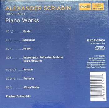 12CD/Zestaw pudełkowy Alexander Scriabine: 150th Anniversary / Piano Works