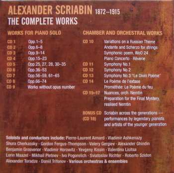 18CD/Zestaw pudełkowy Alexander Scriabine: The Complete Works