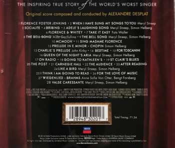 CD Alexandre Desplat: Florence Foster Jenkins (Original Motion Picture Soundtrack)