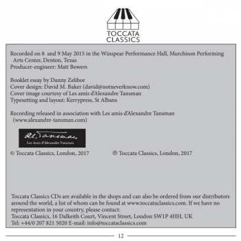 CD Alexandre Tansman: Piano Music, Volume Two