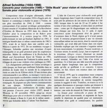 CD Alfred Schnittke: Cello Concerto / Stille Musik / Cello Sonata