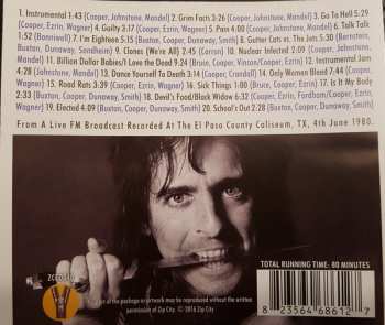 CD Alice Cooper: El Paso County Coliseum 1980 (The Classic Texas Broadcast)