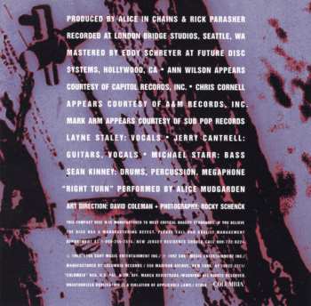 CD Alice In Chains: Sap