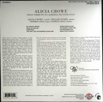 LP Alicia Crowe: Sings Tribute To Alberta Hunter Live!