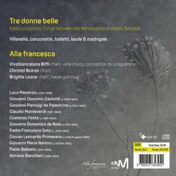 CD Alla Francesca: Tre Donne Belle