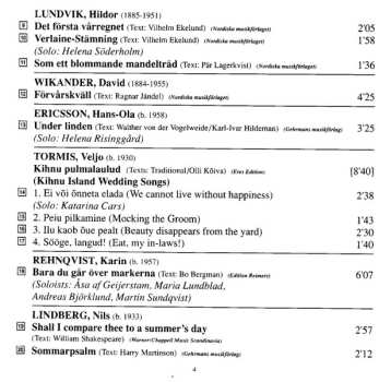 CD Allmänna Sången: Årstider / Seasons - Choral Music A Cappella