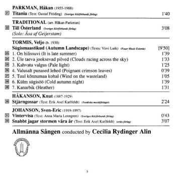 CD Allmänna Sången: Årstider / Seasons - Choral Music A Cappella