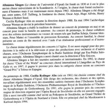 CD Allmänna Sången: Årstider / Seasons - Choral Music A Cappella