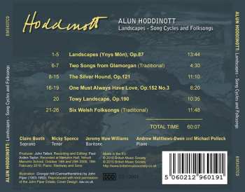 CD Alun Hoddinott: Landscapes - Song Cycles And Folksongs